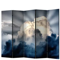 Fotodruck Paravent Wolkiger Himmel - Millie^Wohnen