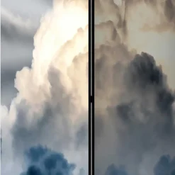 Fotodruck Paravent Wolkiger Himmel - Millie^Wohnen