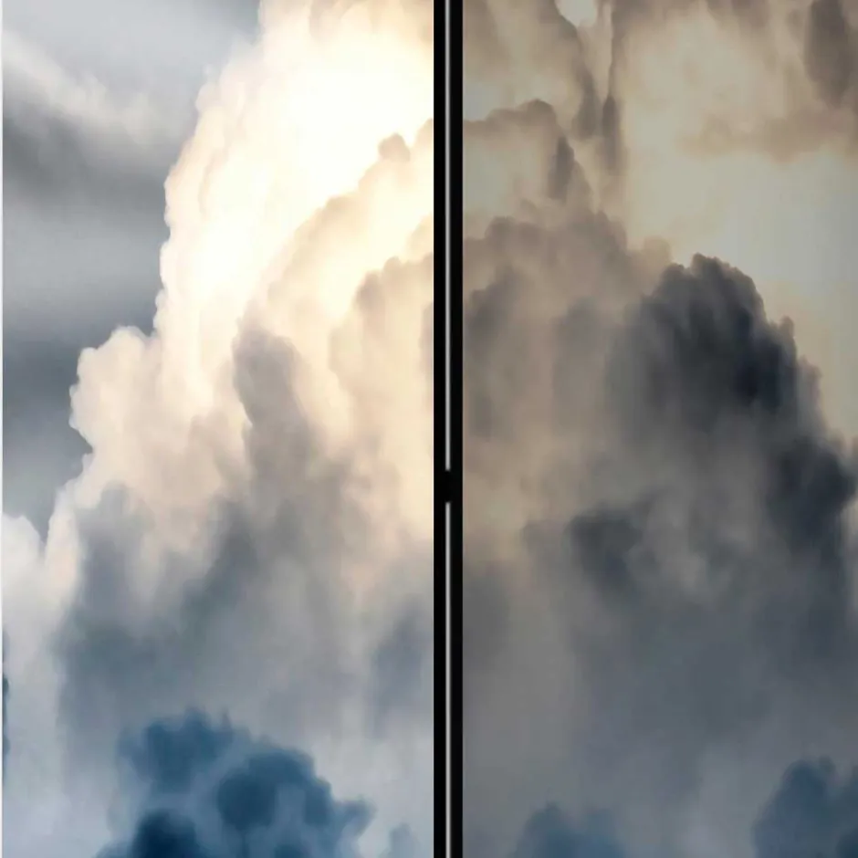 Fotodruck Paravent Wolkiger Himmel - Millie^Wohnen