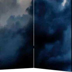 Fotodruck Paravent Wolkiger Himmel - Millie^Wohnen