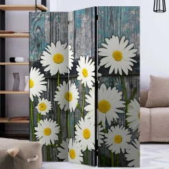 Fotodruck Trennwand mit Margheriten Motiv - Badehma^Wohnen Discount