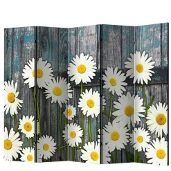 Fotodruck Trennwand mit Margheriten Motiv - Badehma^Wohnen Discount