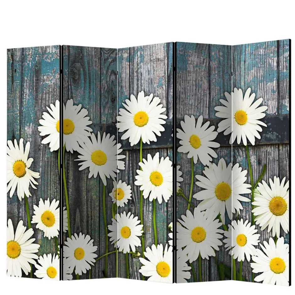 Fotodruck Trennwand mit Margheriten Motiv - Badehma^Wohnen Discount