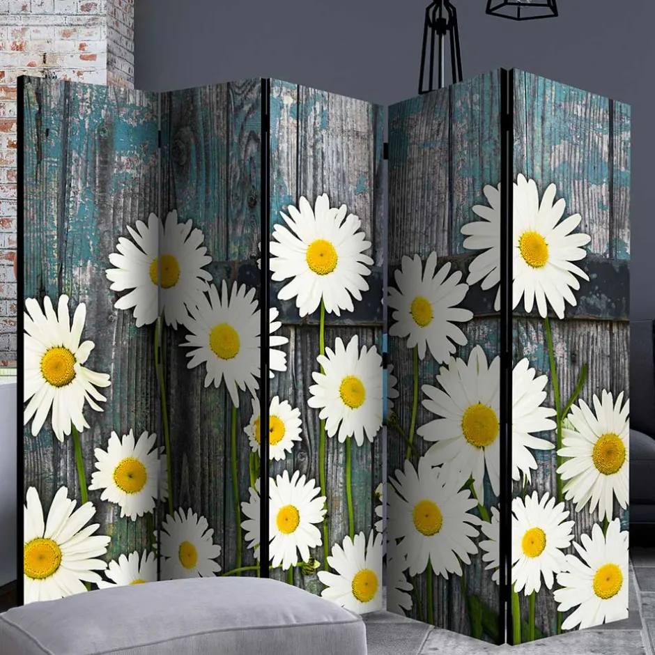 Fotodruck Trennwand mit Margheriten Motiv - Badehma^Wohnen Discount