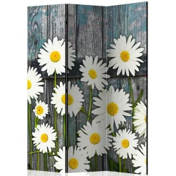 Fotodruck Trennwand mit Margheriten Motiv - Badehma^Wohnen Discount