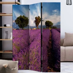 Wohnen Fotomotiv Raumteiler Lavendelfeld Provence - Ozaro