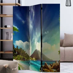 Wohnen Foto-Paravent Insel Paradies - Dinamaro