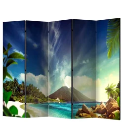 Wohnen Foto-Paravent Insel Paradies - Dinamaro