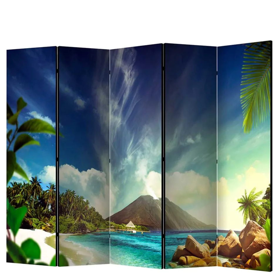 Wohnen Foto-Paravent Insel Paradies - Dinamaro