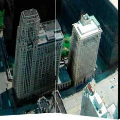 Wohnen Fotoprint Paravent Großstadt am Meer - Tselesto