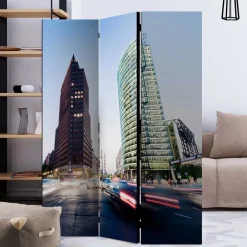 Fotoprint Paravent Hochhäuser & Straße - Janna^Wohnen Online