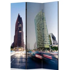 Fotoprint Paravent Hochhäuser & Straße - Janna^Wohnen Online