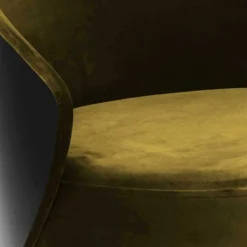 Frei stellbarer Velours Sessel in Gold Gelb - Durense^Wohnen Sale