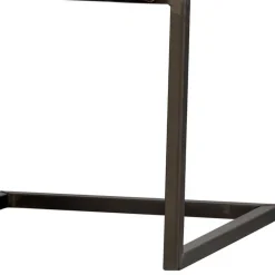 Freischwinger Armlehnenstuhl in Braun meliert - Sicilia (2er Set)^Wohnen New