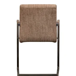 Freischwinger Armlehnenstuhl in Braun meliert - Sicilia (2er Set)^Wohnen New