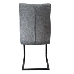 Wohnen Freischwinger Polsterstühle in Dunkelgrau - Zinova (2er Set)