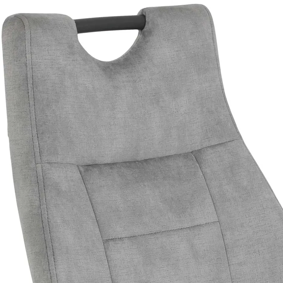 Freischwinger Stuhl in Silbergrau - Riakust (2er Set)^Wohnen Clearance