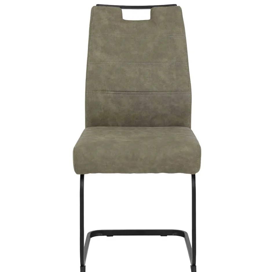 Wohnen Freischwinger Swingstuhl in Schlamm - Dastrata (Set)