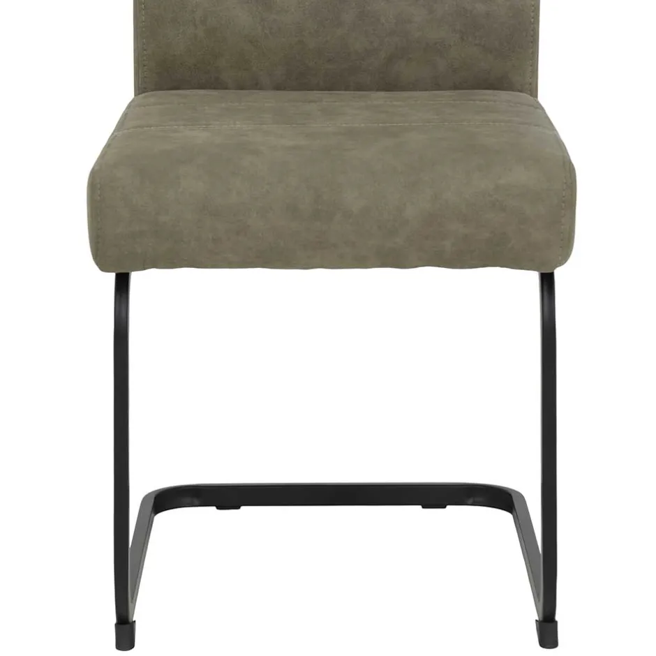 Wohnen Freischwinger Swingstuhl in Schlamm - Dastrata (Set)