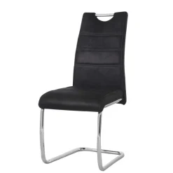 Wohnen Freischwingerstühle in Schwarz - Miolosan (4er Set)