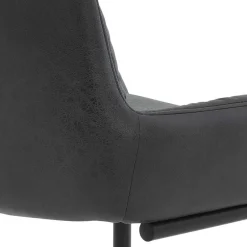 Freischwingerstuhl in Anthrazit Microfaser - Settas (Set)^Wohnen Best