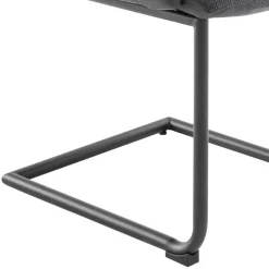 Freischwinger-Tischsessel in Anthrazit - Jamesson (2er Set)^Wohnen Clearance