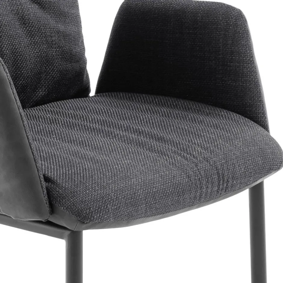 Freischwinger-Tischsessel in Anthrazit - Jamesson (2er Set)^Wohnen Clearance