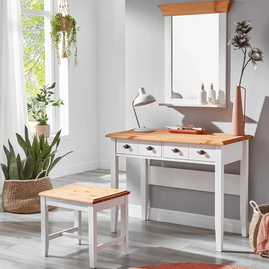 Frisiertisch & Hocker & Spiegel - Sibiuta (dreiteilig)^Wohnen