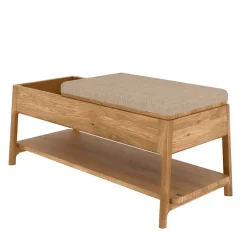 Wohnen Funktionelle Schlafzimmerbank aus Wildeiche - Laida