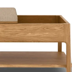 Wohnen Funktionelle Schlafzimmerbank aus Wildeiche - Laida