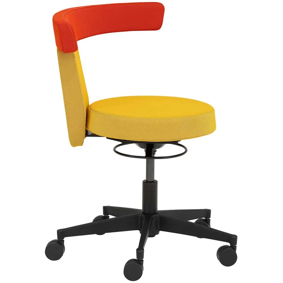 Funktioneller Drehhocker in Gelb & Orange - Marony^Wohnen Outlet