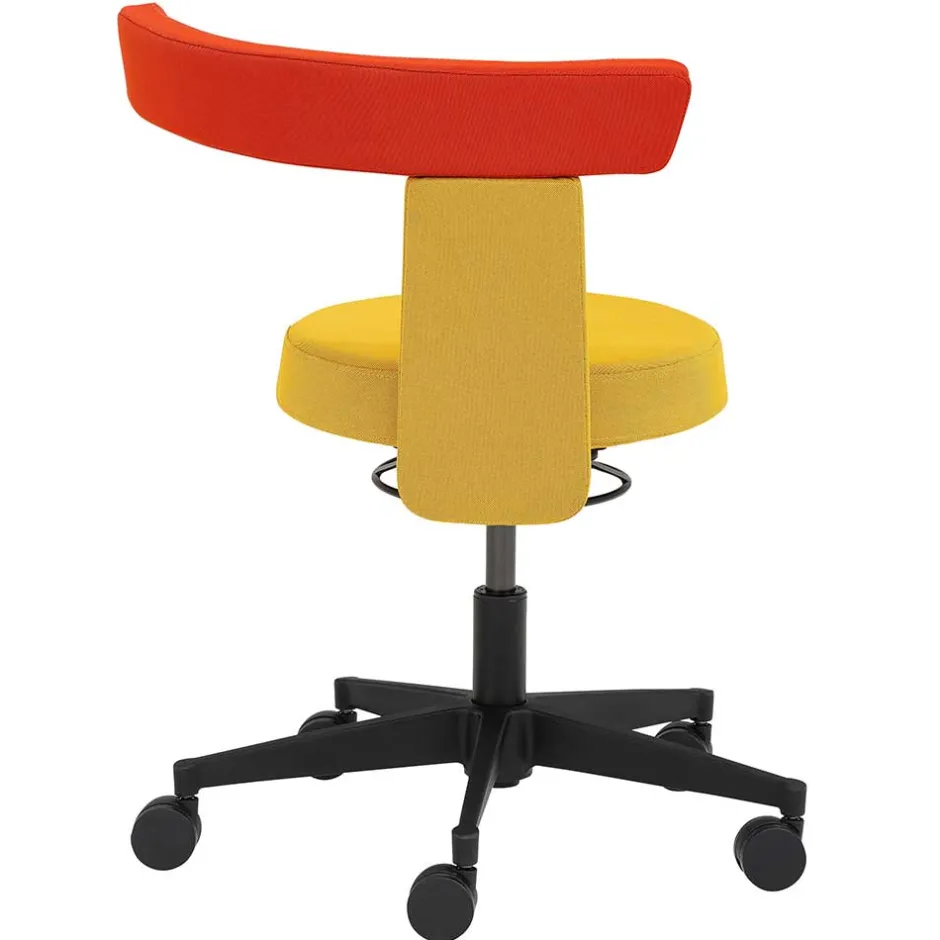 Funktioneller Drehhocker in Gelb & Orange - Marony^Wohnen Outlet