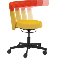 Funktioneller Drehhocker in Gelb & Orange - Marony^Wohnen Outlet