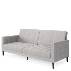 Wohnen Funktionscouch in Hellgrau und Schwarz - Logion