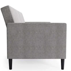 Wohnen Funktionscouch in Hellgrau und Schwarz - Logion