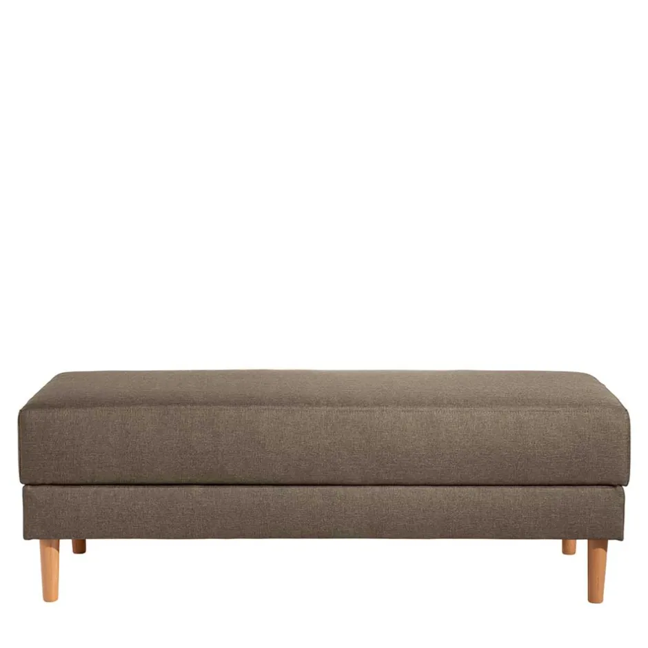 Wohnen Funktionsecke in Beigegrau mit Erle - Dwight (zweiteilig)