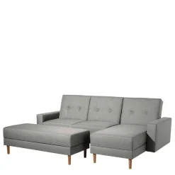 Wohnen Funktionsecke in Hellgrau mit Erle - Manoja (zweiteilig)