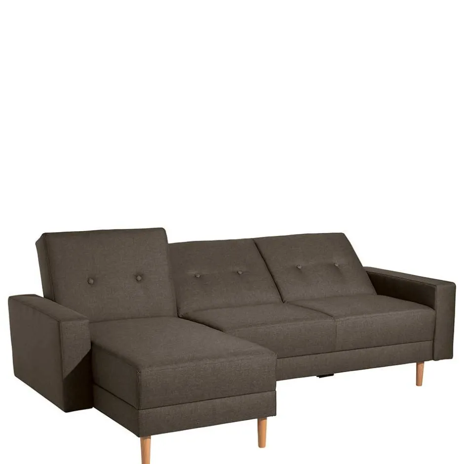Funktionsecksofa in Braun mit Erle - Iljona (zweiteilig)^Wohnen Outlet