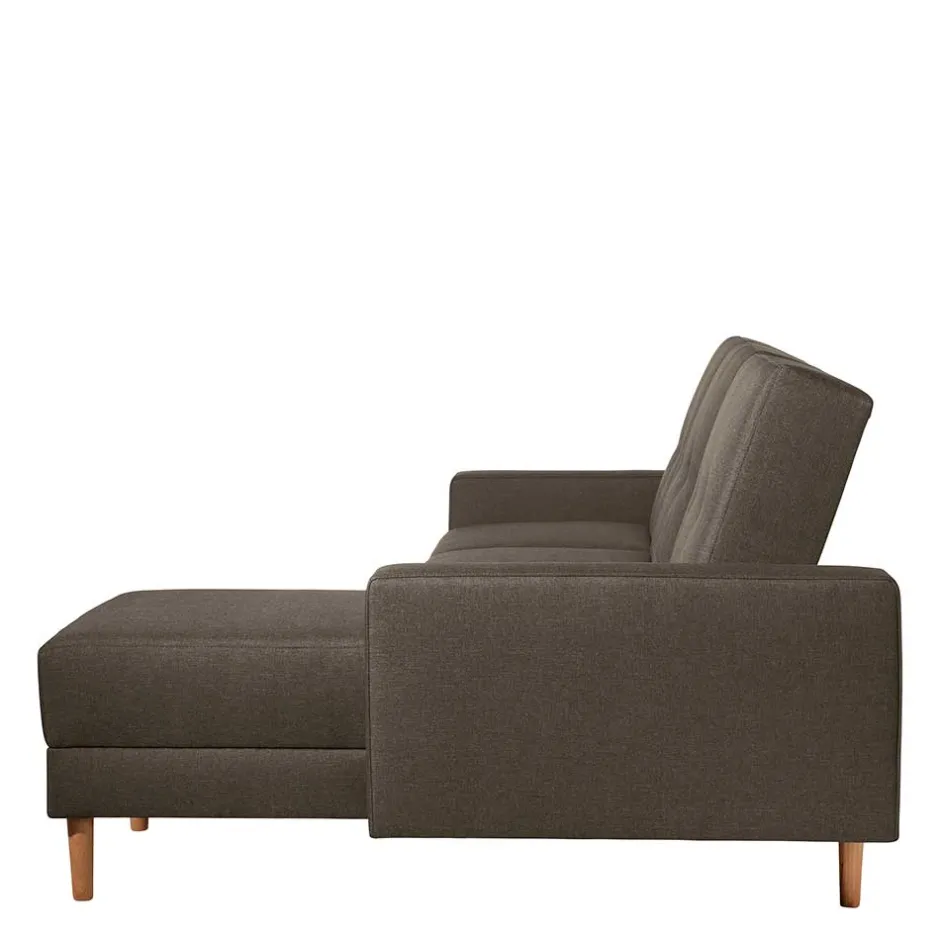 Funktionsecksofa in Braun mit Erle - Iljona (zweiteilig)^Wohnen Outlet