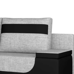 Wohnen Funktionssofa in Grau und Schwarz - Lech