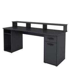 Wohnen Gaming Computer Schreibtisch in Anthrazit - Nikolan