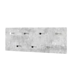 Garderobe in Beton Optik Vessina mit 7 Knopf Haken^Wohnen New