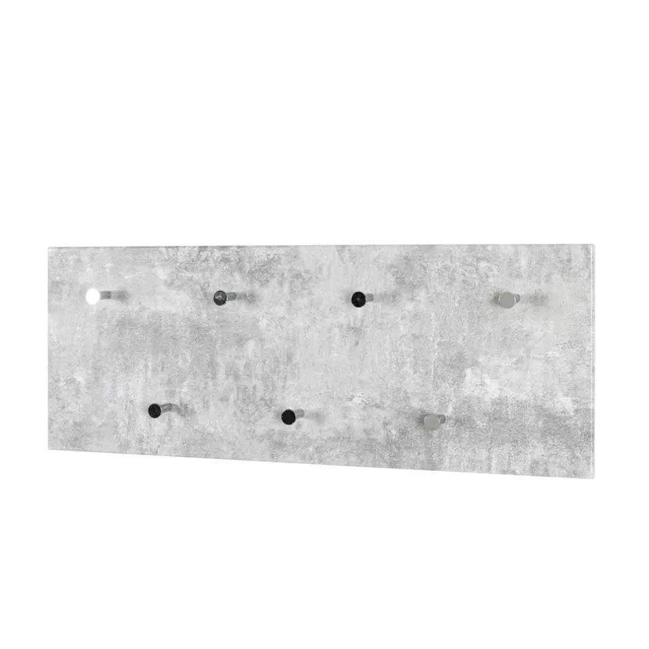Garderobe in Beton Optik Vessina mit 7 Knopf Haken^Wohnen New