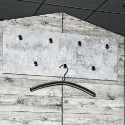 Garderobe in Beton Optik Vessina mit 7 Knopf Haken^Wohnen New