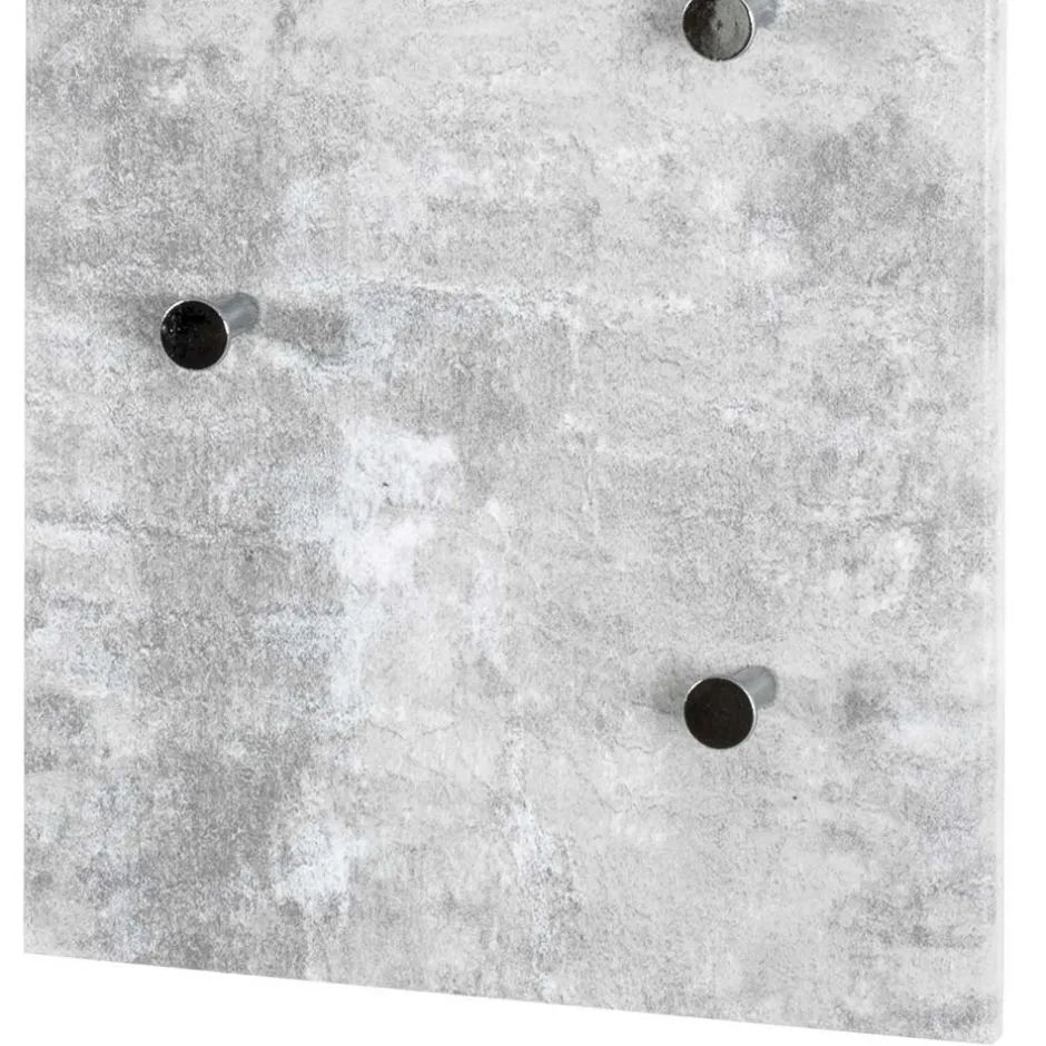 Garderobe in Beton Optik Vessina mit 7 Knopf Haken^Wohnen New