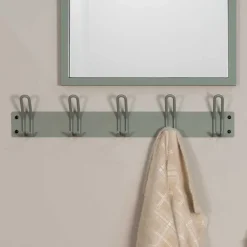 Wohnen Garderobe in Graugrün pulverbeschichtet - Mecia