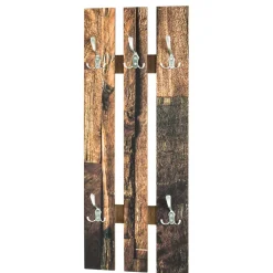 Wohnen Garderobe in Holzoptik Antik & Silber - Maggio