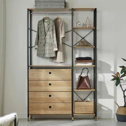 Garderobe mit 5 Fächern & Stange - Jaruneda^Wohnen Sale