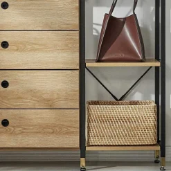 Garderobe mit 5 Fächern & Stange - Jaruneda^Wohnen Sale