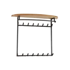 Wohnen Garderobe mit 16 Haken und Stange - Drucana